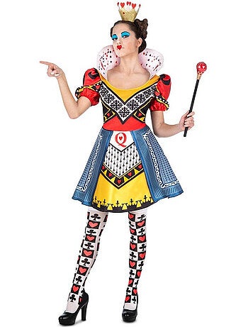 Costume de Reine de Cœur avec bas