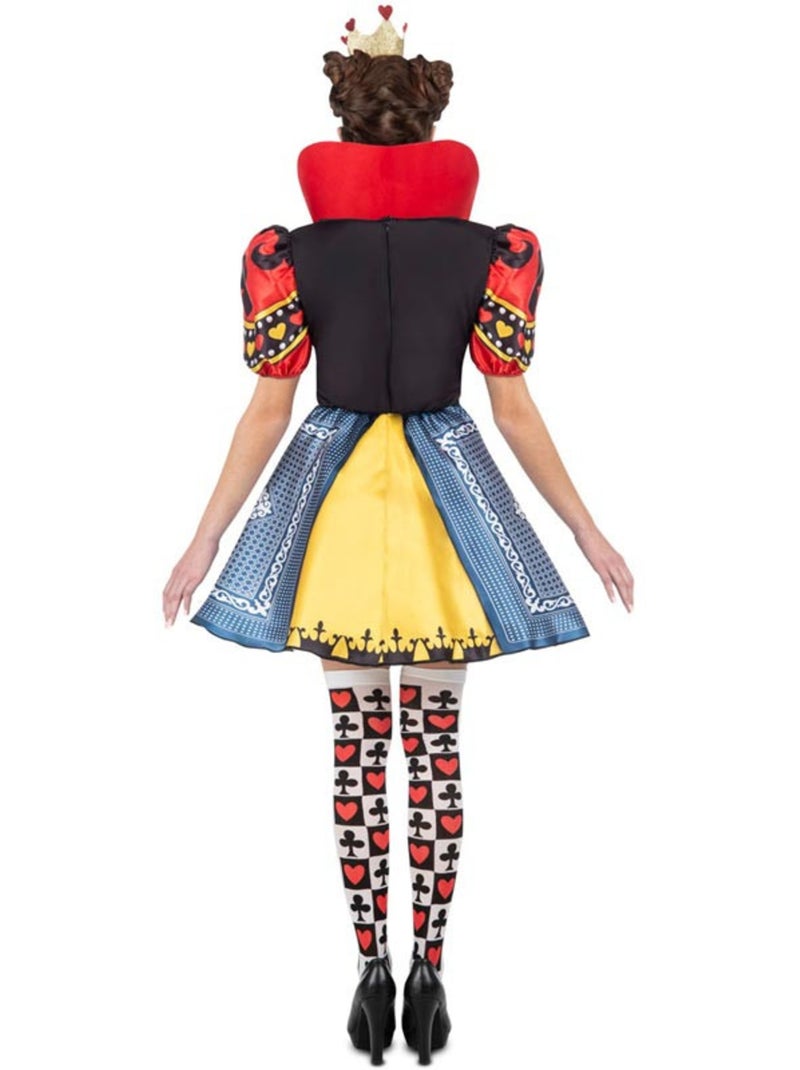 Costume de Reine de Cœur avec bas Multicolore - Kiabi