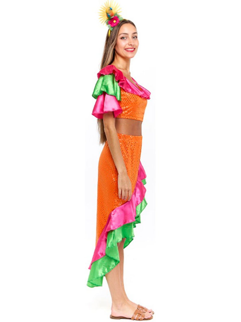 Costume de reine de samba Multicolore - Kiabi