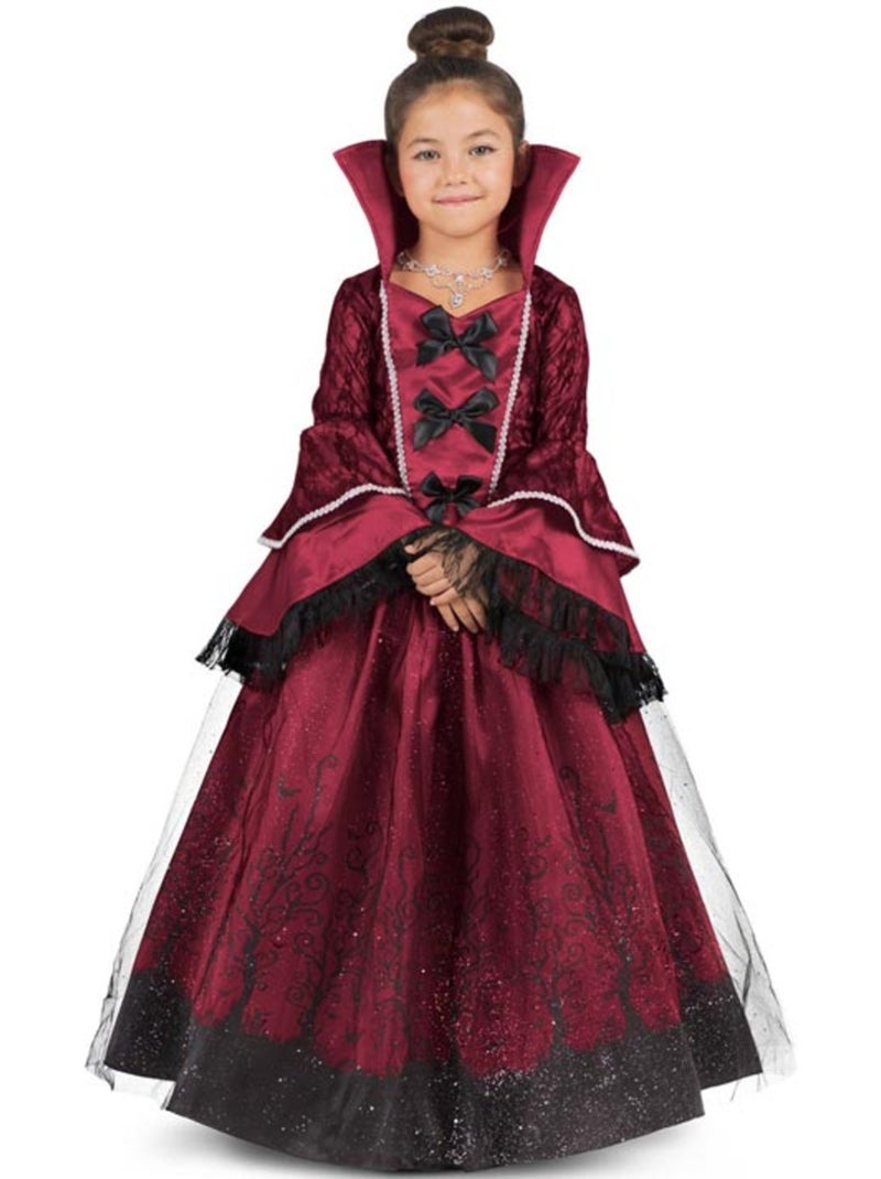Costume de reine vampire bordeaux avec jupon Multicolore - Kiabi