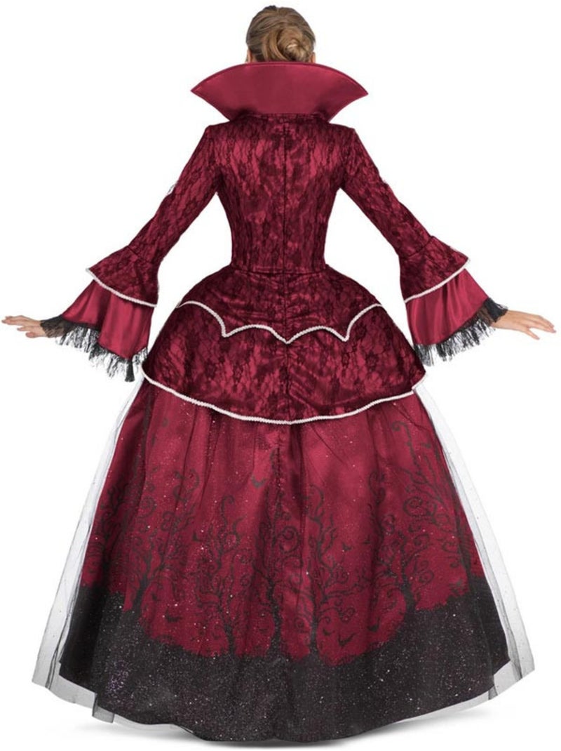 Costume de reine vampire bordeaux avec jupon Multicolore - Kiabi