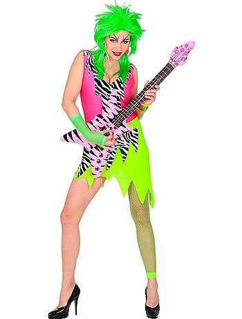 Costume de rock star des années 80 à imprimé animal
