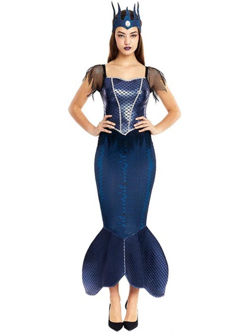 Costume de sirène maléfique avec couronne - Kiabi