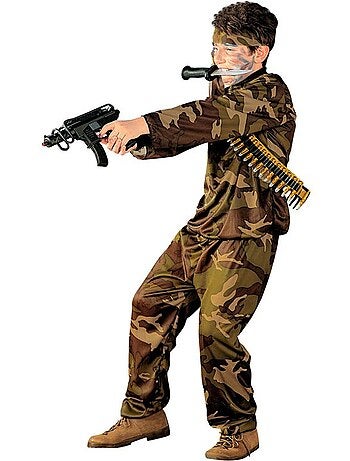 Costume de soldat camouflé