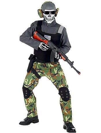 Costume de soldat squelette