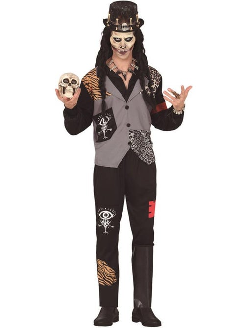 Costume de sorcier vaudou à tête de mort - Kiabi