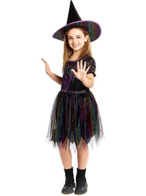 Costume de sorcière à paillettes - Kiabi