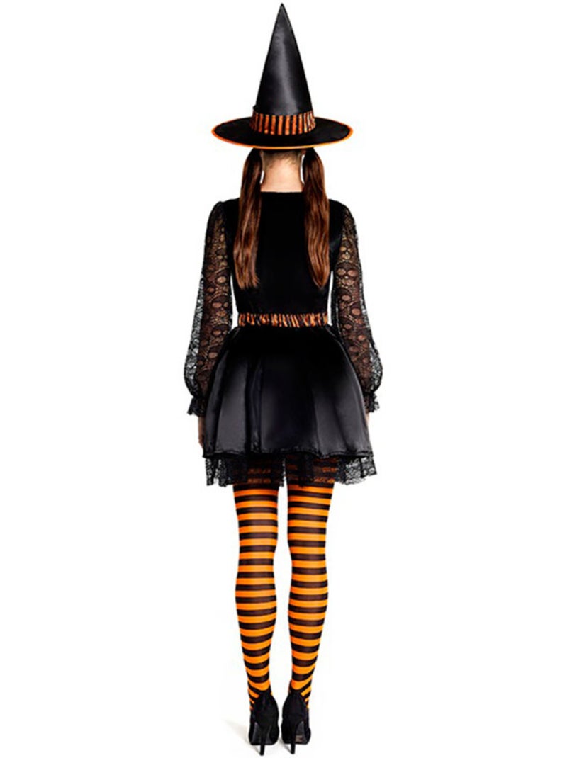 Costume de sorcière avec dentelle Multicolore - Kiabi