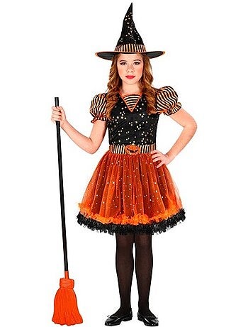 Costume de sorcière citrouille