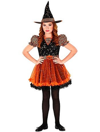 Costume de sorcière citrouille