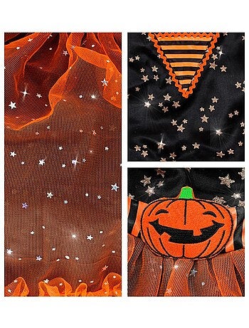Costume de sorcière citrouille