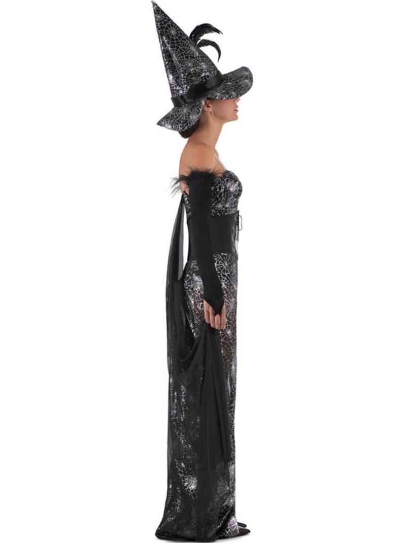 Costume de sorcière en toile d'araignée aguicheuse Multicolore - Kiabi