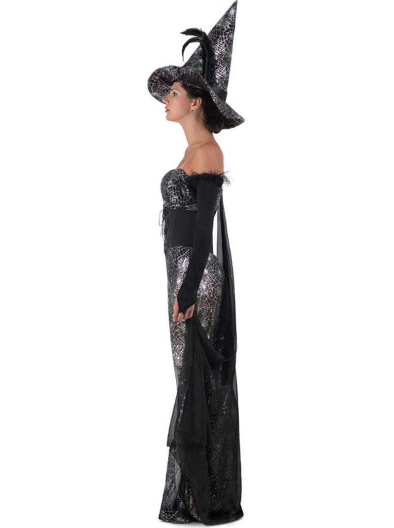 Costume de sorcière en toile d'araignée aguicheuse Multicolore - Kiabi
