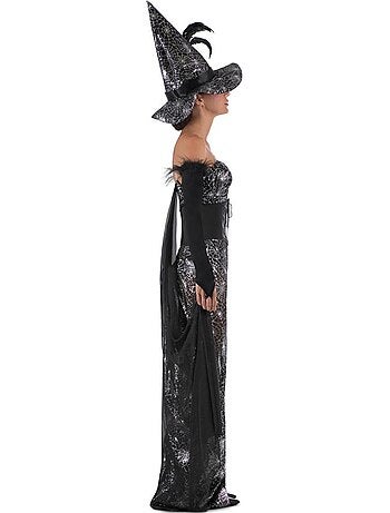 Costume de sorcière en toile d'araignée