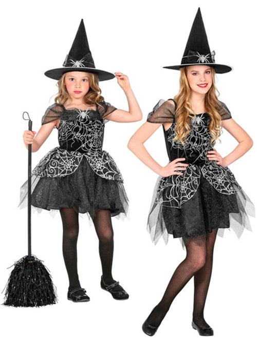 Costume de sorcière en toile d'araignée - Kiabi