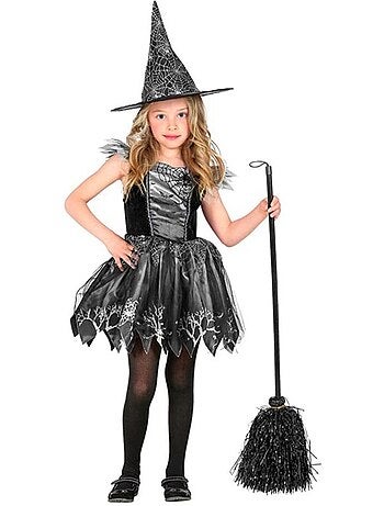 Costume de sorcière en toile d'araignée