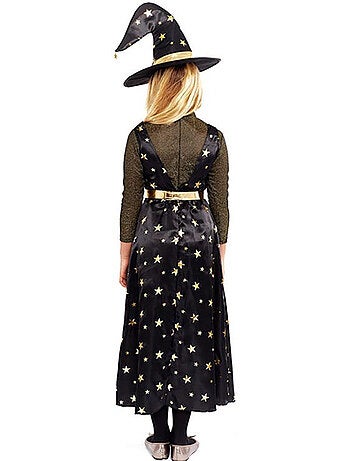 Costume de sorcière étoilée avec chapeau