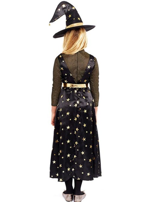 Costume de sorcière étoilée avec chapeau - Kiabi