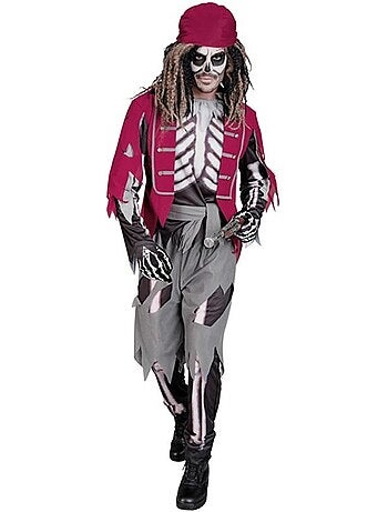 Costume de squelette de garçon de cabine pirate