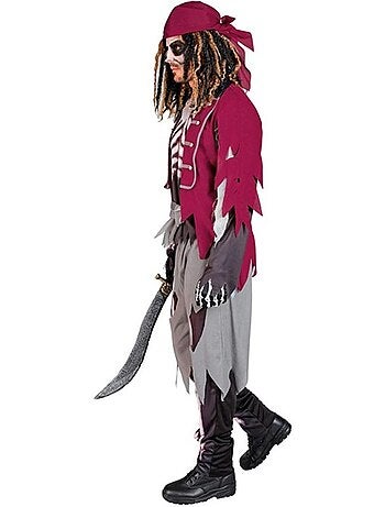 Costume de squelette de garçon de cabine pirate