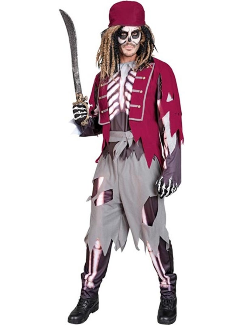 Costume de squelette de garçon de cabine pirate Multicolore - Kiabi
