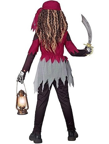 Costume de squelette de garçon de cabine pirate
