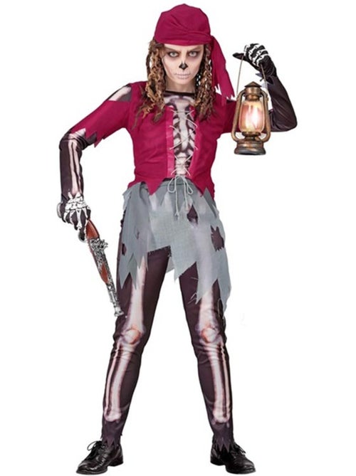 Costume de squelette de garçon de cabine pirate - Kiabi Costume de squelette de garçon de cabine pirate - Kiabi