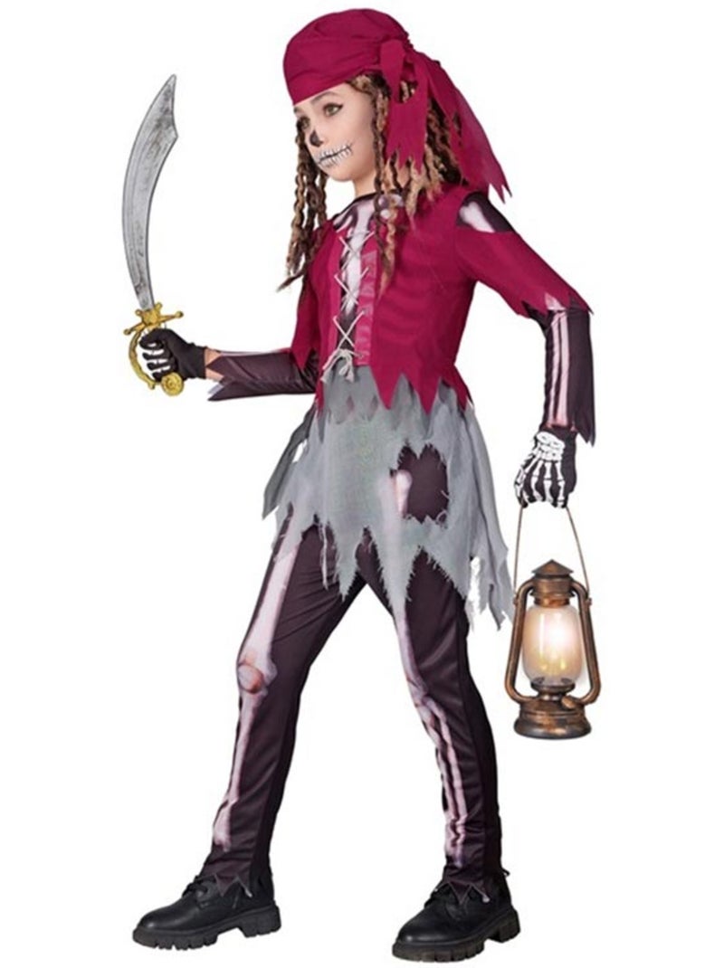 Costume de squelette de garçon de cabine pirate Multicolore - Kiabi