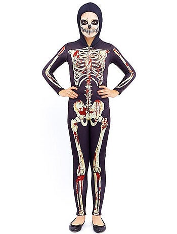 Costume de squelette ensanglanté