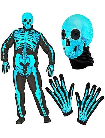 Costume de squelette fluorescent Express