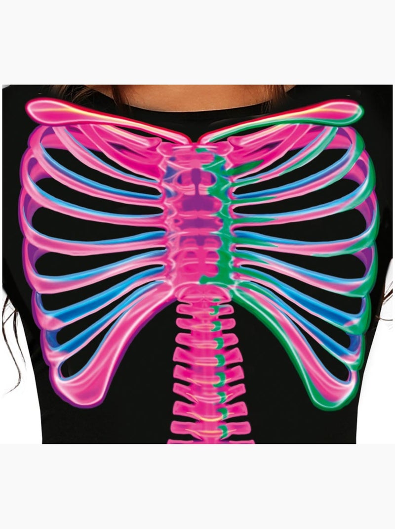 Costume de squelette néon Multicolore - Kiabi