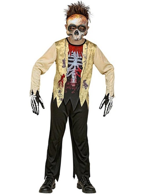 Costume de squelette toxique avec masque - Kiabi Costume de squelette toxique avec masque - Kiabi