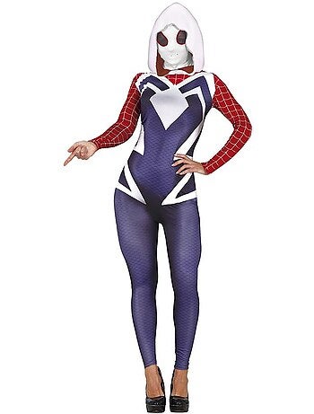 Costume de super-héroïne Spider-Man à capuche