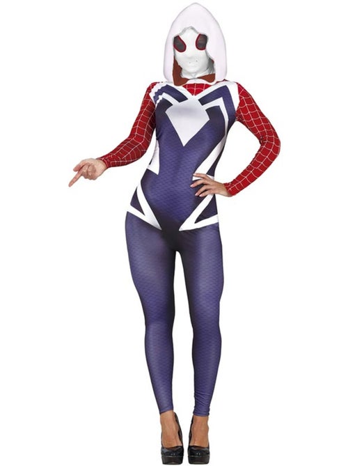 Costume de super-héroïne Spider-Man à capuche - Kiabi
