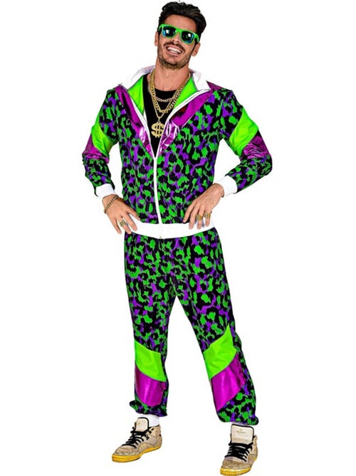 Costume de survêtement à imprimé animal fluo des années 80 - Kiabi