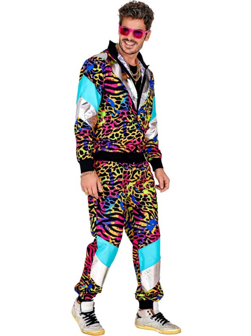 Costume de survêtement à imprimé animal fluo des années 80 Multicolore - Kiabi