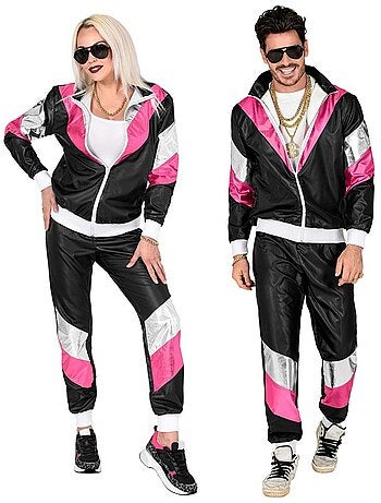 Costume de survêtement années 80 avec effet phosphorescent