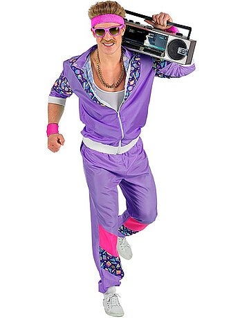 Costume de survêtement années 80 avec figurines