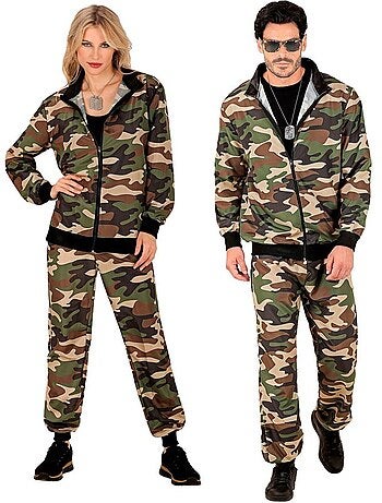 Costume de survêtement camouflage tendance pour soirée