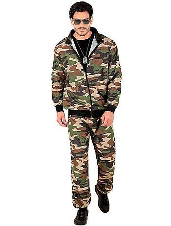 Costume de survêtement camouflage tendance pour soirée