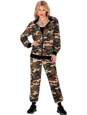 Costume de survêtement camouflage tendance pour soirée