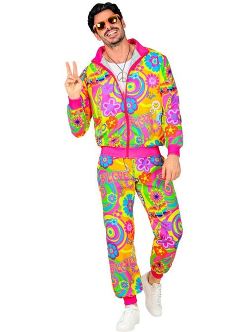 Costume de survêtement fluo hippie groovy love - Kiabi