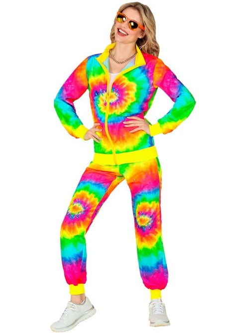 Costume de survêtement hippie psychédélique fluorescent - Kiabi
