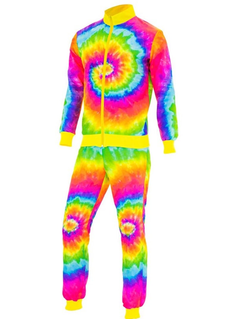 Costume de survêtement hippie psychédélique fluorescent Multicolore - Kiabi
