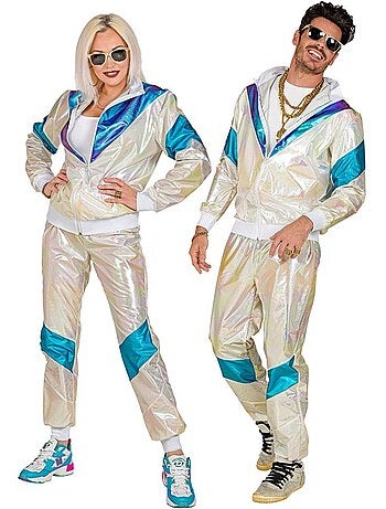Costume de survêtement holographique des années 80