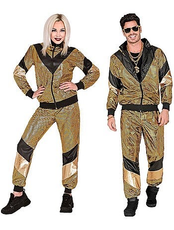 Costume de survêtement réfléchissant des années 80