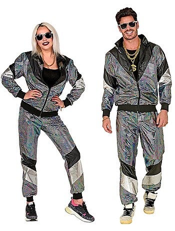Costume de survêtement réfléchissant des années 80