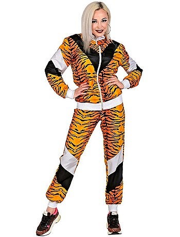Costume de survêtement tigre fluo années 80