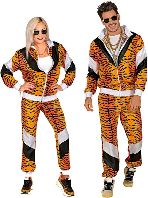 Costume de survêtement tigre fluo années 80 - Kiabi