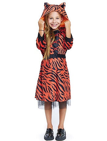 Costume de tigresse en robe à capuche